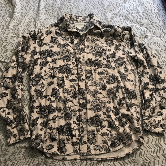 Obey Floral Wallpaper Flannel Button Down Shirt - Picture 2 of 9